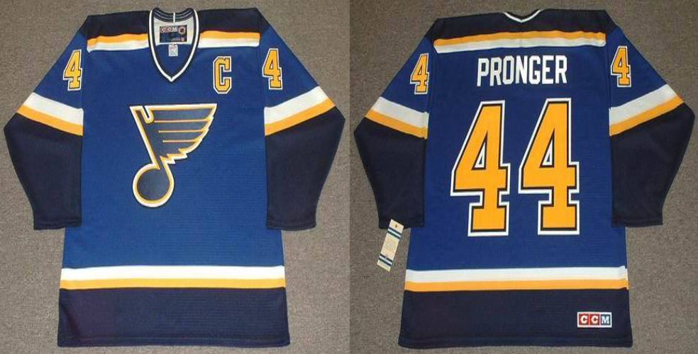 2019 Men St.Louis Blues #44 Pronger blue CCM NHL jerseys